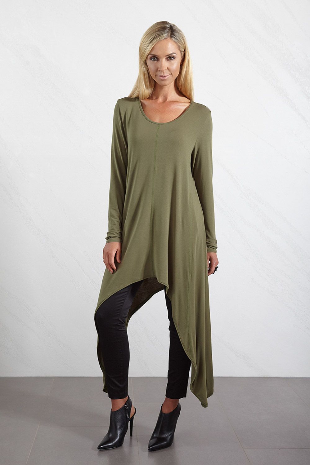 Carbon | Rebecca Swing Top - Khaki