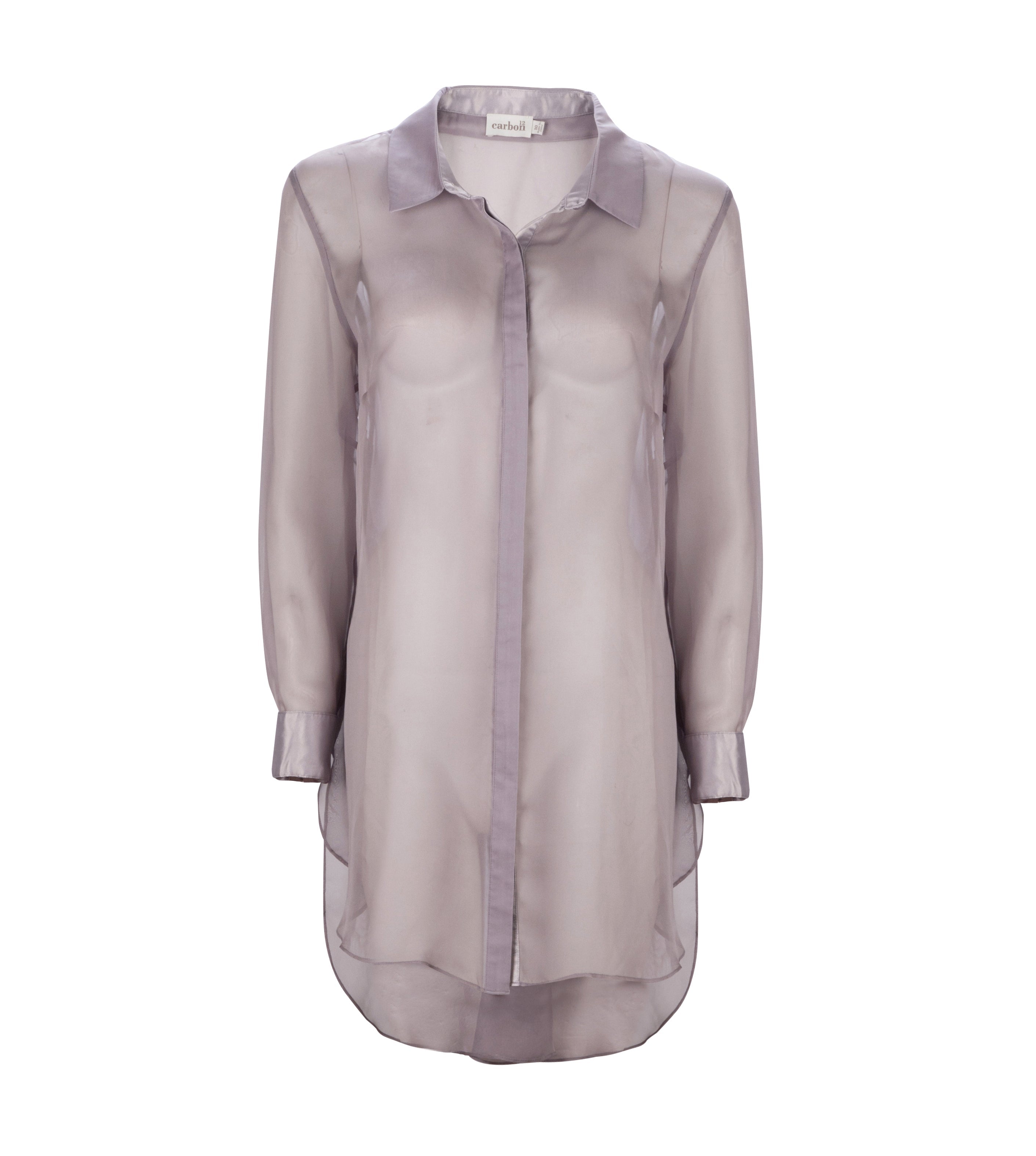 Carbon | Button Up Shirt - Silver