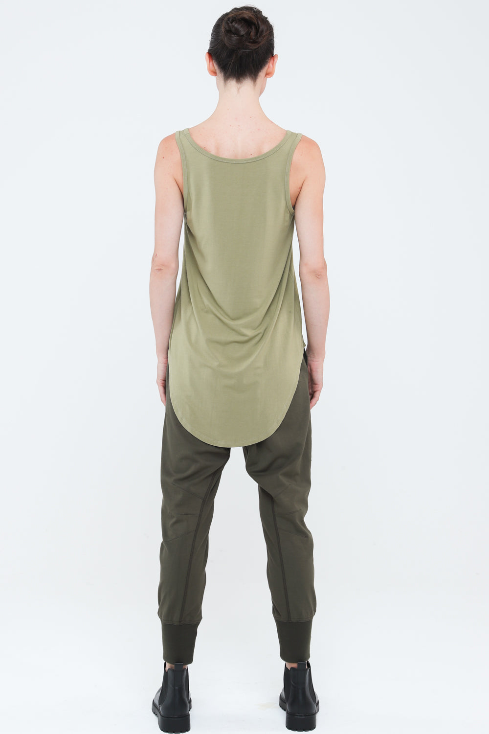 Carbon | Scoop Hem Tank - Egg Blue