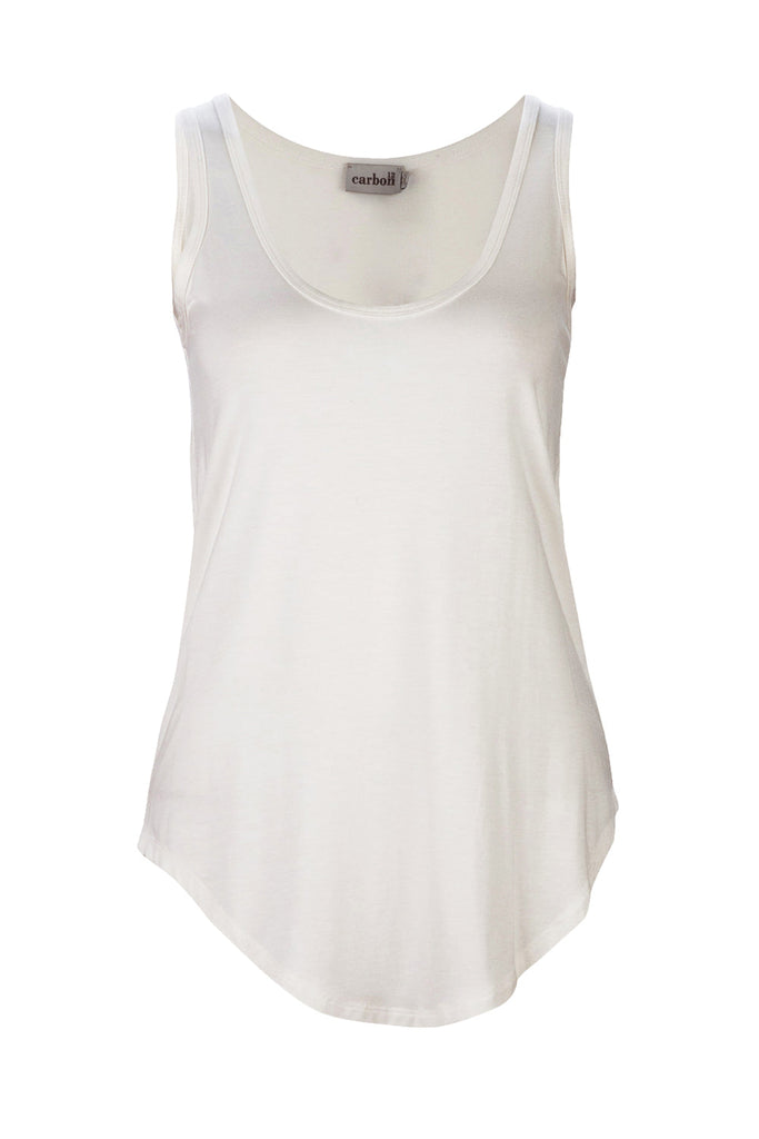 Carbon | Scoop Hem Tank - Ivory