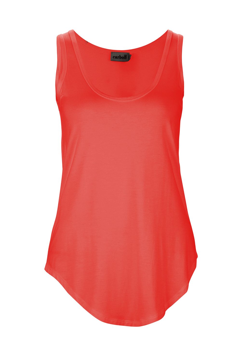 Carbon | Scoop Hem Tank - Strawberry