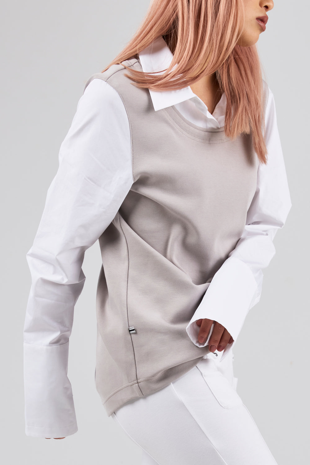 Elara Shirt - Stone Grey