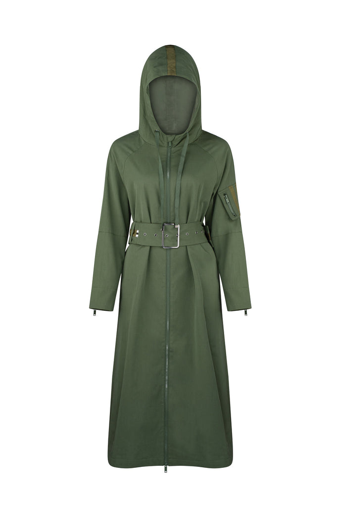 Helene Trench Coat - Evergreen