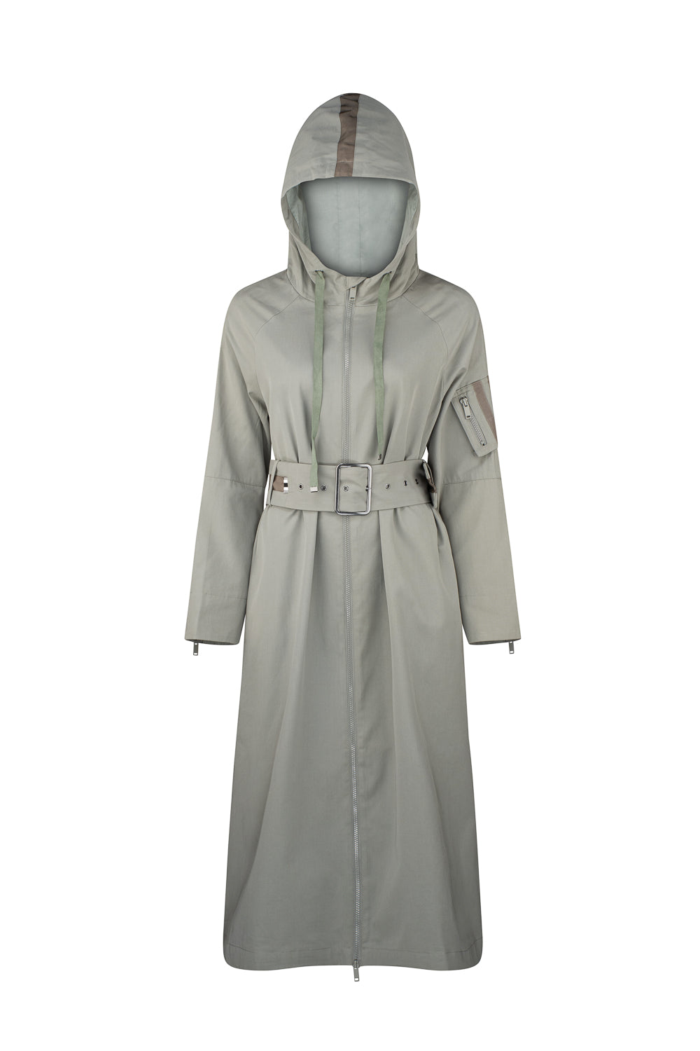 Helene Trench Coat - Pale Moss