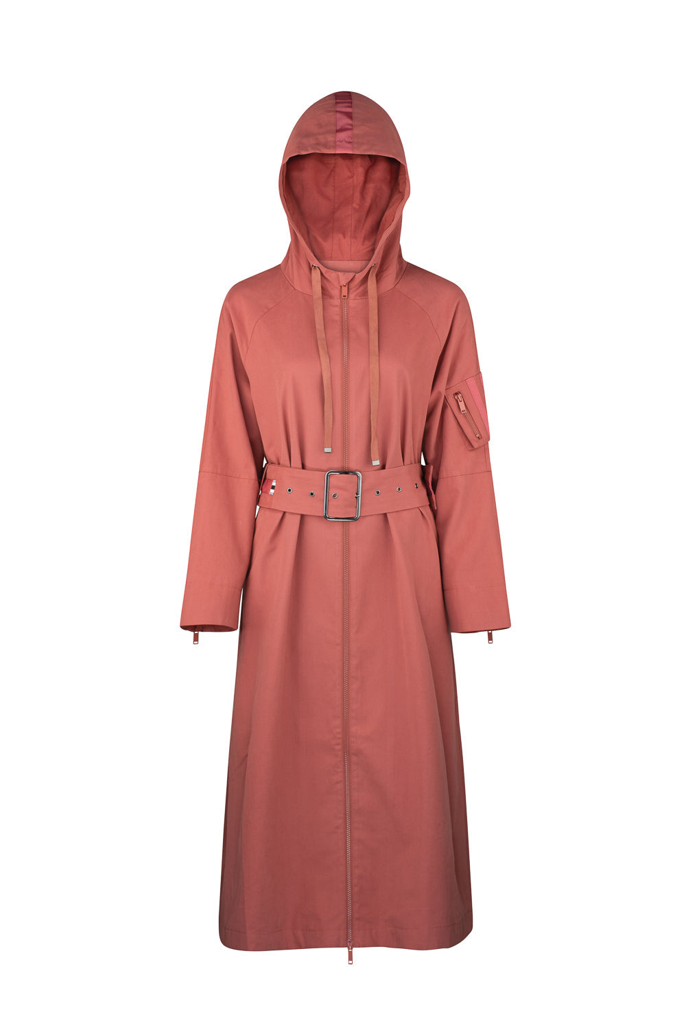 Helene Trench Coat - Dusty Rose