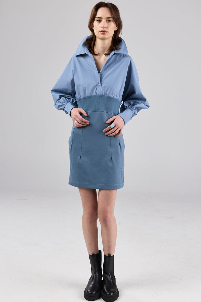 Bianca Dress - Faded Denim