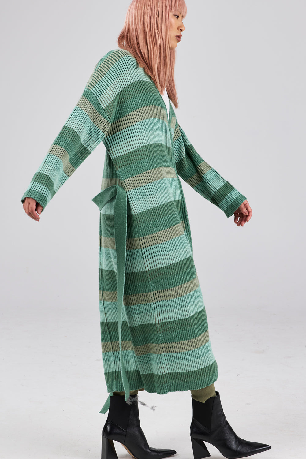 Eclair Maxi Cardi - Sweet Pea Stripe