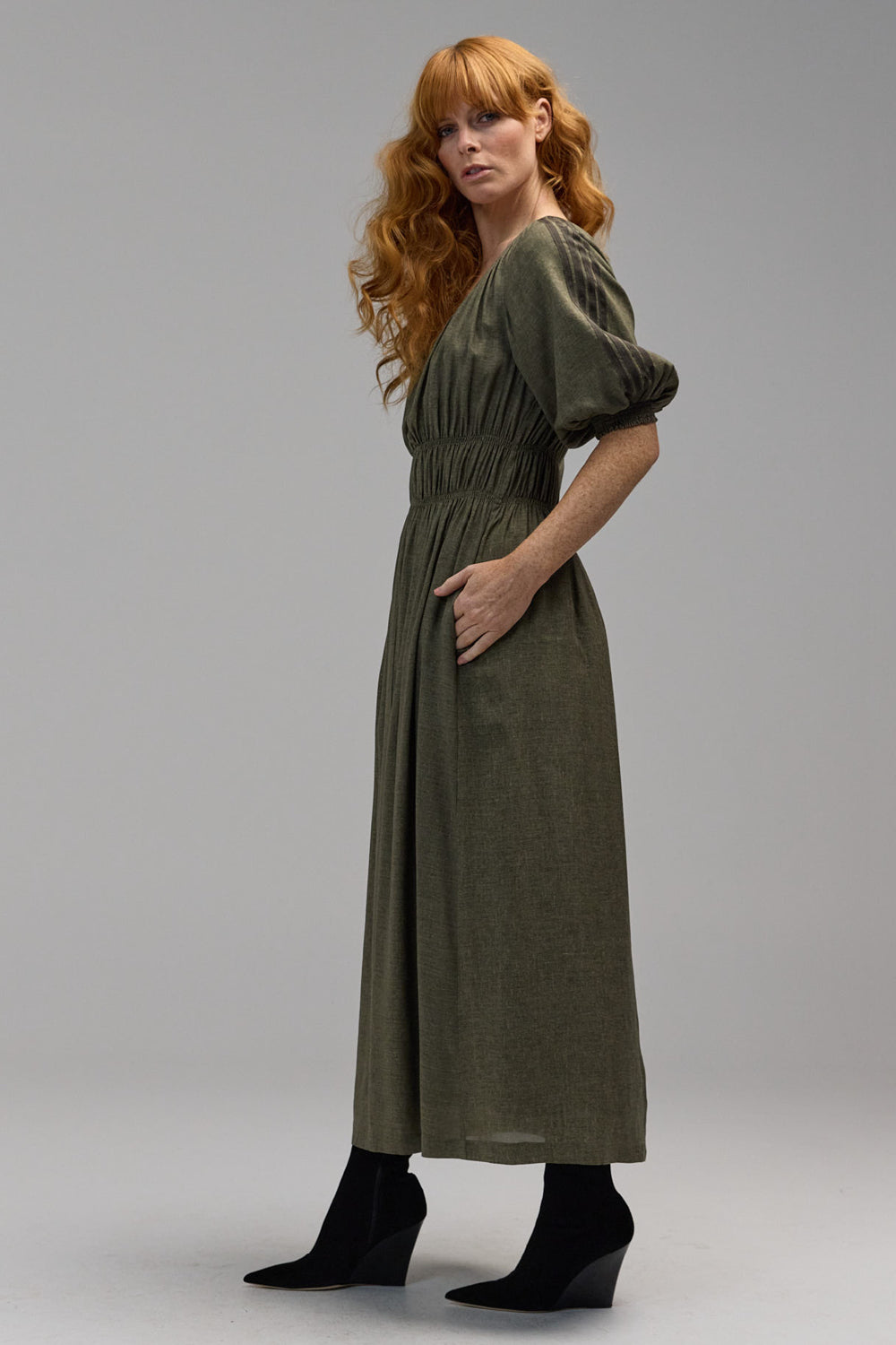 Iconic Dress - Burnt Khaki