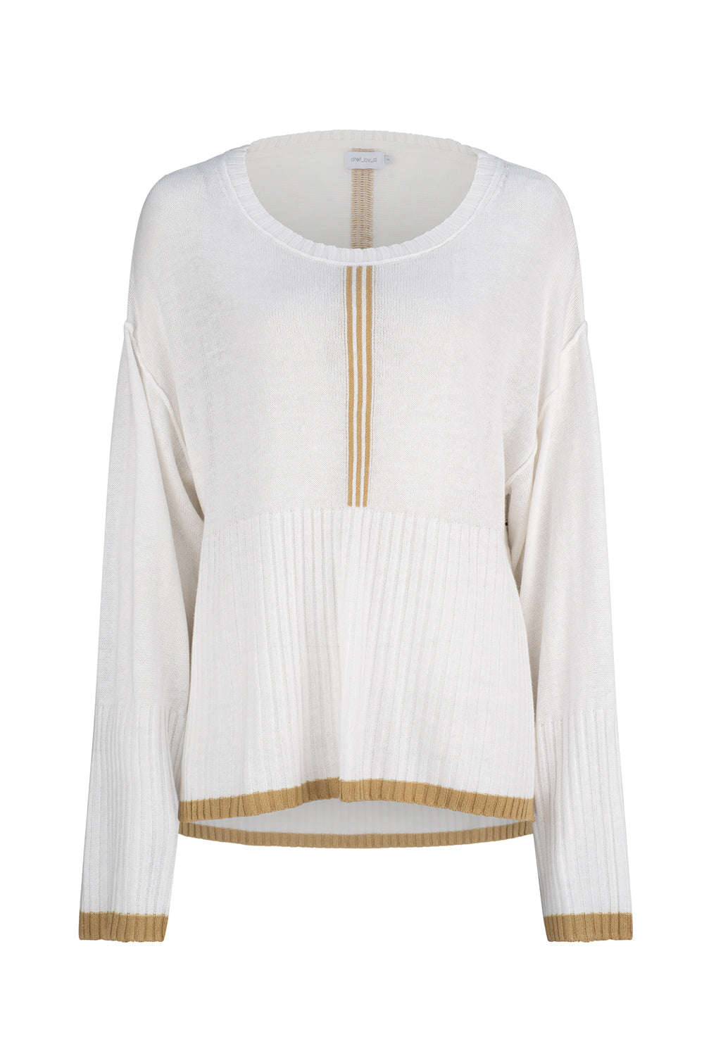 Obsessed Jumper - Ice Cream / Gold Stripe