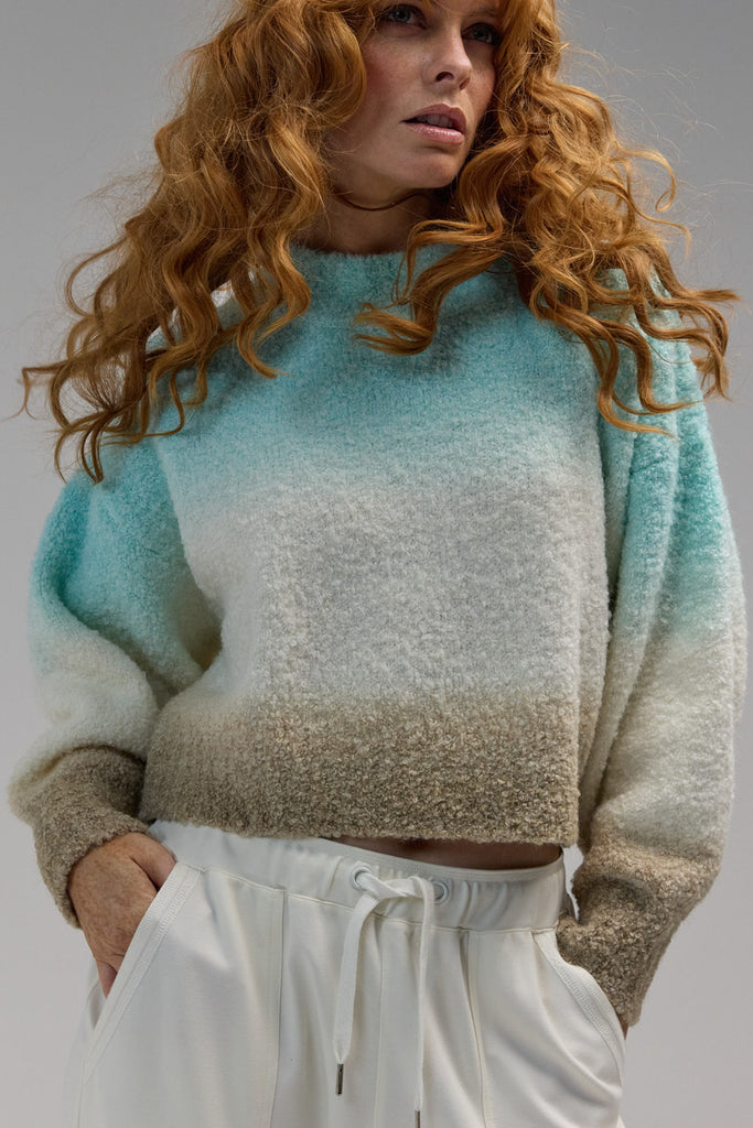 Mahogany Jumper - Aqua Ombre