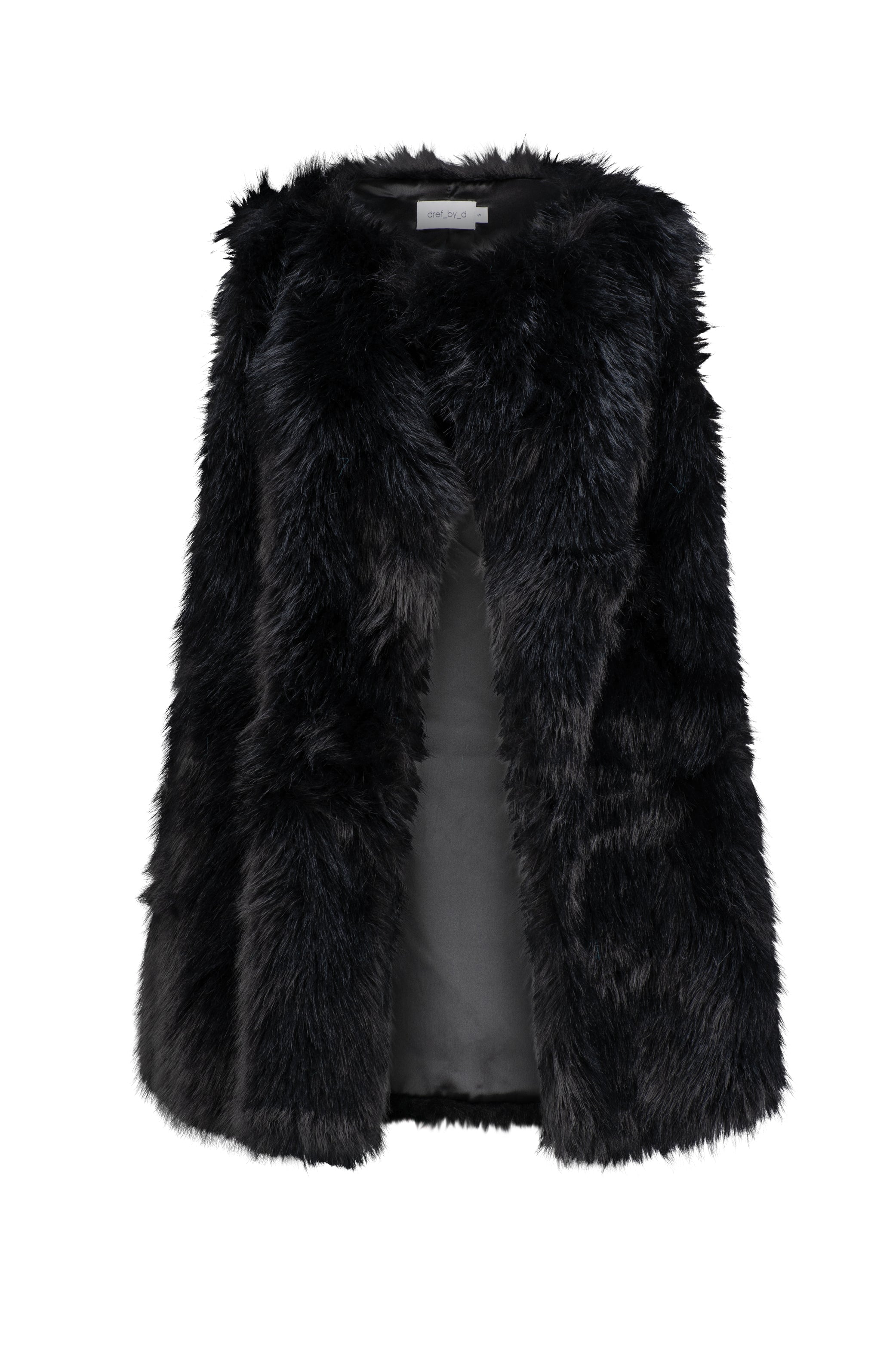 Nimbus Faux Fur Vest - Black