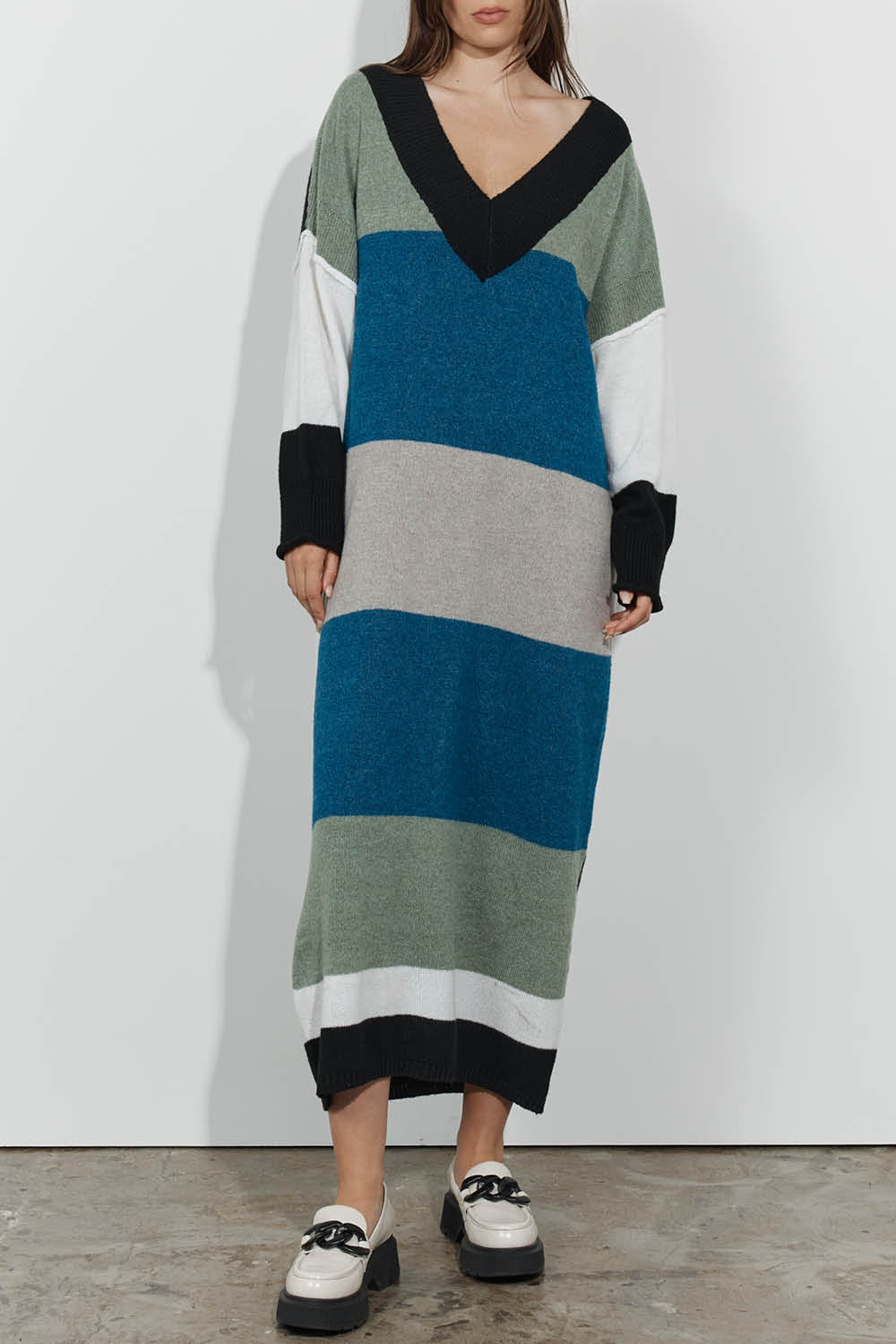 Carmel Dress - Stripe Multi