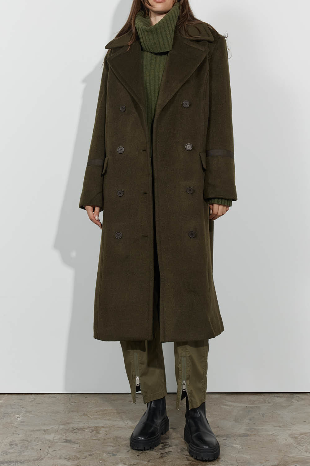 Jonquil Coat - Dark Khaki