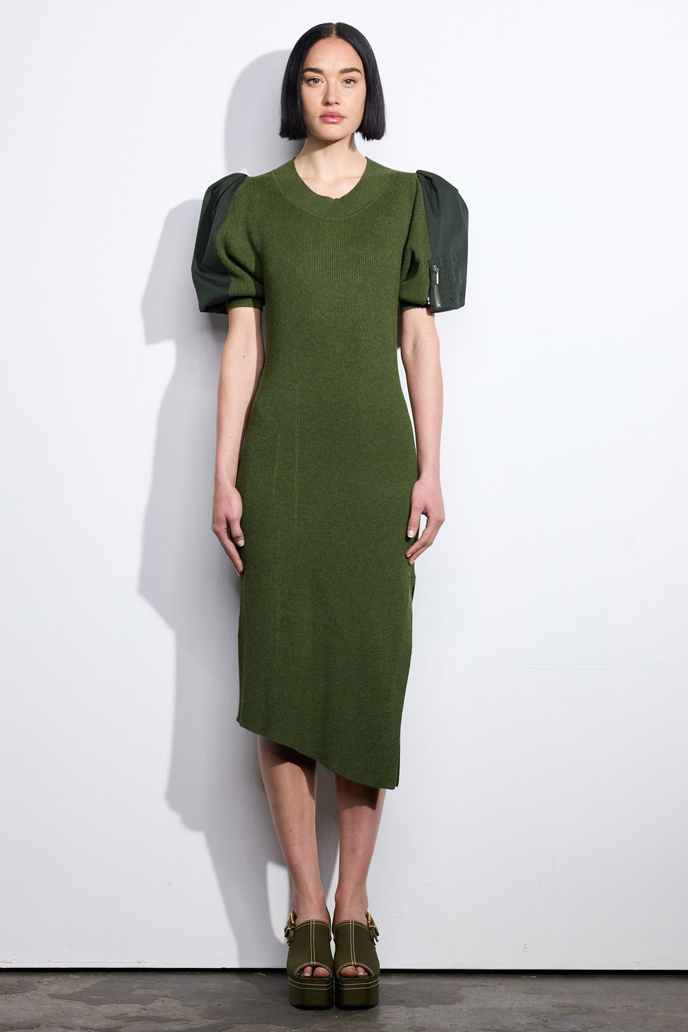 Leia Dress - Forest Green