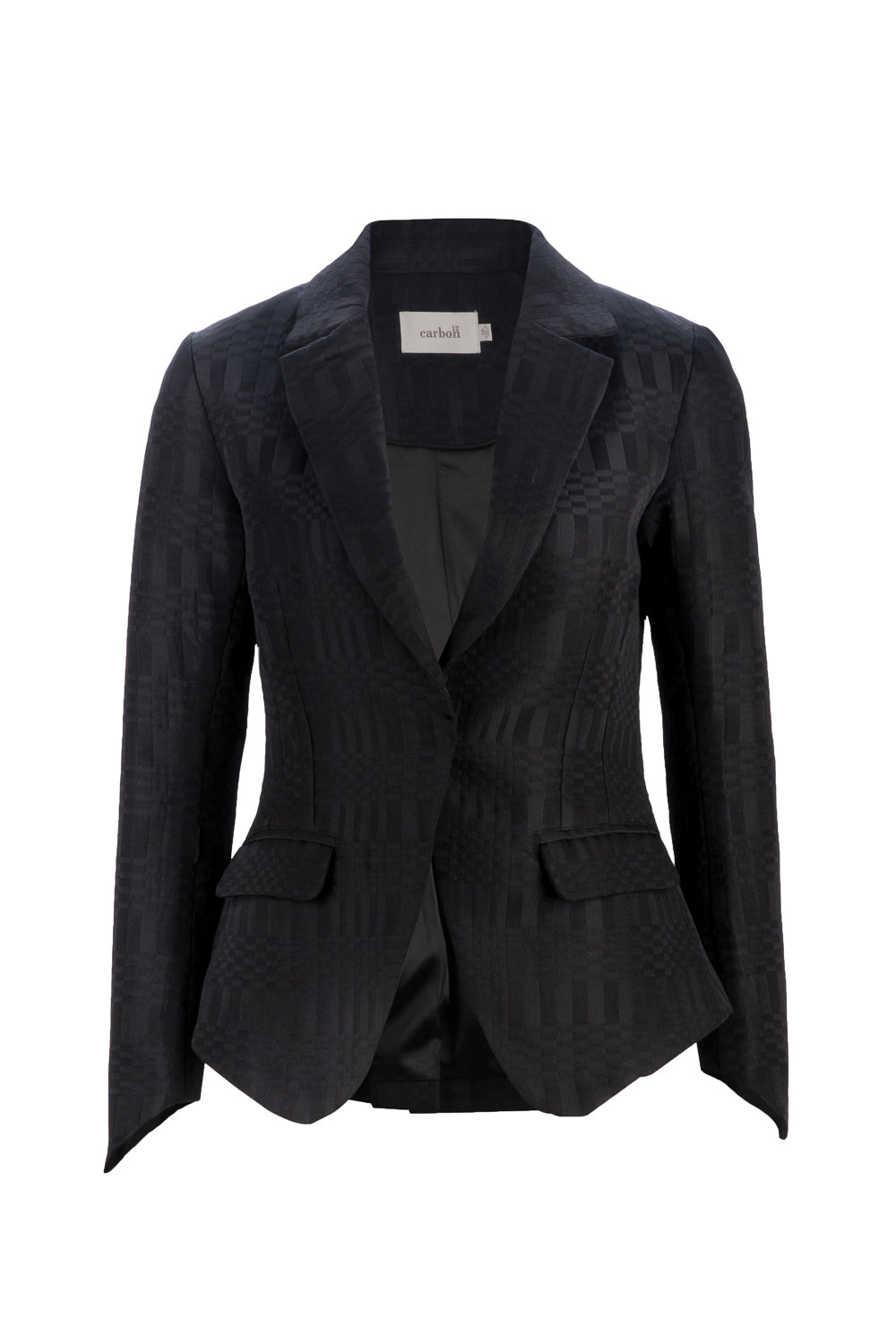 Carbon | Peplum Jacket - Black